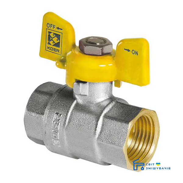Кран кульковий KOER 1" GGB GAS (KR.217.G) (KR0093) KR0093 фото