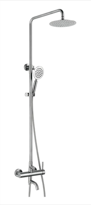 Душевая колонна со смесителем Zerix SUS-008-J из нерж. стали SUS304 (ZX5612) ZX5612 фото