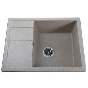 Гранитная мойка Globus Lux ONE миндаль 650х500 21064gser фото