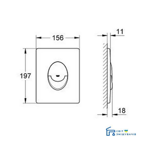 Накладна панель Grohe Skate Air 38505SH0 SD00022380 фото