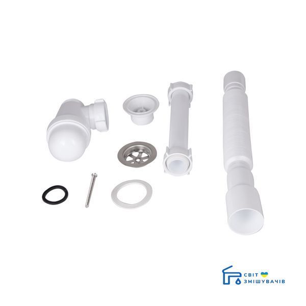 Сифон для раковины Lidz (WHI) LU06 колбовый (выход 50 мм) SD00050513 фото