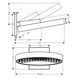 Hansgrohe 26230700 RAINFINITY верхній душ 360 1jet із настінним тримачем, білий матовий 26230700 фото 2