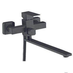 Смеситель для ванны ZERIX KUB-006 (EURO) BLACK с нерж. стали SUS304 (цв. черный) (ZX4850) ZX4850 фото