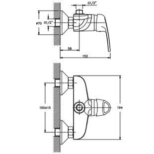 Смеситель для душа HAIBA MAGIC 003 HB0685 HB0685 фото