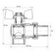 Кран с американкой 3/4" (KOER KR.228.W) угловой белый (KR0100) KR0100 фото 7