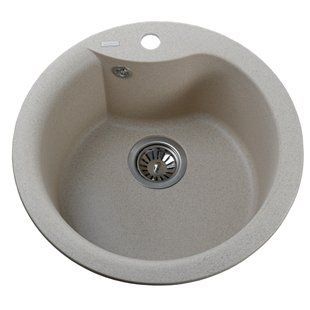 Гранитная мойка Globus Lux ORTA песчаный 485 21053gser фото