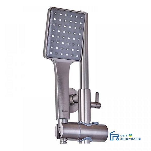 Душевая колонна со смесителем Haiba Kubus 009-J Graphite (HB4005) HB4005 фото