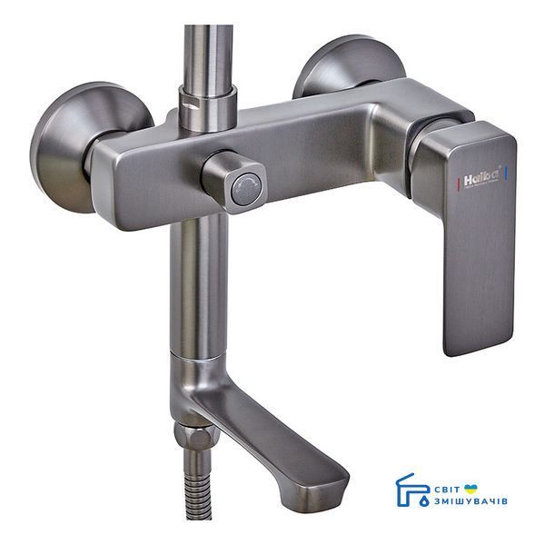Душевая колонна со смесителем Haiba Kubus 009-J Graphite (HB4005) HB4005 фото