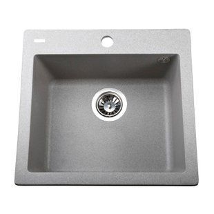 Гранитная мойка Globus Lux AOSTA серый камень 490x455мм-А0005 23382gser фото
