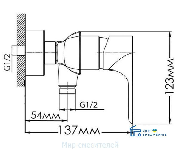 Смеситель для душа MIXXEN ТИТАН NNH1042 NNH1042 фото