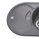 Гранитная мойка Globus Lux LUISE серый металлик 780х500мм-А0003 8543gser фото 2