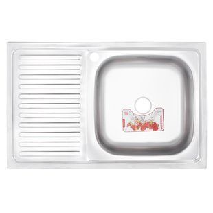 Мойка кухонная ZERIX Z8050R-08-180MD (MICRO DECOR) (ZS0601) ZS0601 фото
