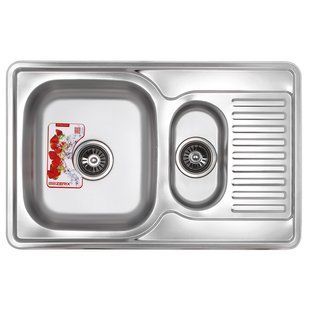 Мойка кухонная ZERIX Z7850A-08-180E Armonia (SATIN) (ZS0576) ZS0576 фото