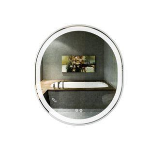 Дзеркало Qtap Gemini 800х700 з LED-підсвічуванням Touch, з антизапотіванням, з диммером, рег. темп. кольори (3000-6500K) Reverse QT2578R8071W SD00052318 фото