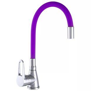 Змішувач для кухні WEZER SOP4-R045-PURPLE з гнучким виливом, фіолетовий SOP4-R045-PURPLE фото