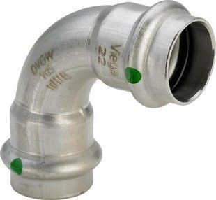 VIEGA 435653 SANPRESS INOX відвід 90 &deg;, 22 мм, з SC Contur, 2316 435653 фото