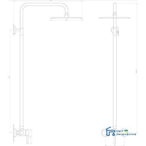 Душова система GLOBUS LUX S-SH-105 17550gser фото