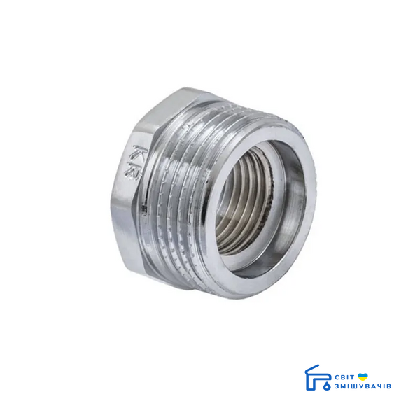 Розетка 1/2"x1" (хром) KOER KF.F0610.CHR (KF0131) KF0131 фото
