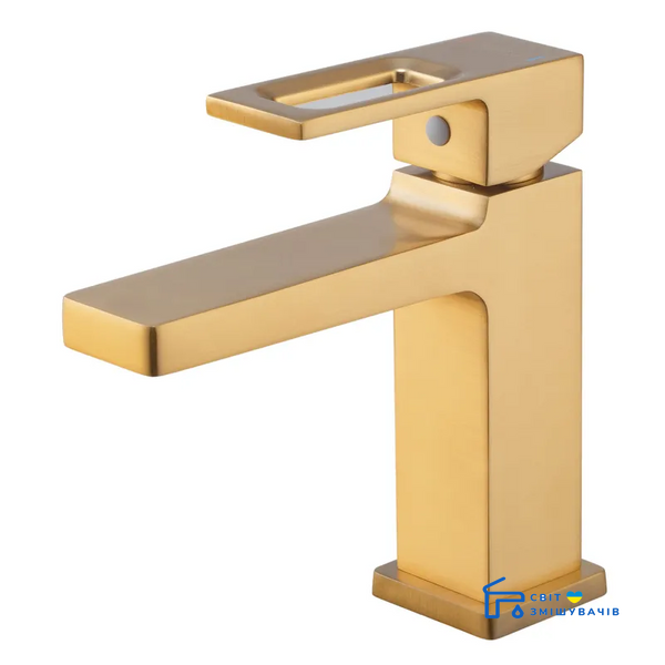 Смеситель для умывальника Haiba KANT 001 BRUSHED GOLD (HB9605) HB9605 фото