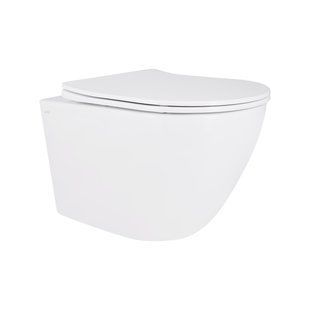 Унитаз подвесной Qtap Robin New безободковый с сиденьем Soft-close QT1333046EUQW SD00050601 фото