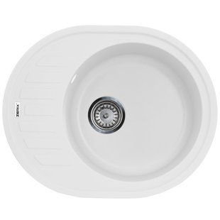 Мойка кухонная ZERIX ZS-6250R-01 Белая (ZX4547) ZX4547 фото