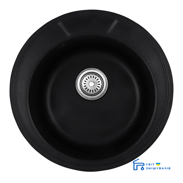 Мийка кухонна HAIBA HB8301-G226 BLACK 490x180 (HB0971) HB0971 фото