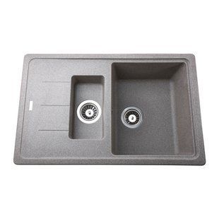 Гранитная мойка Globus Lux IZEO мокко 780х500мм 23487gser фото