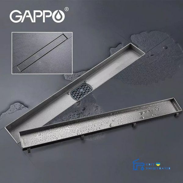 Лінетйний трап під плитку GAPPO G87007-4, 70х700 мм, Нержавеющая сталь G87007-4 фото