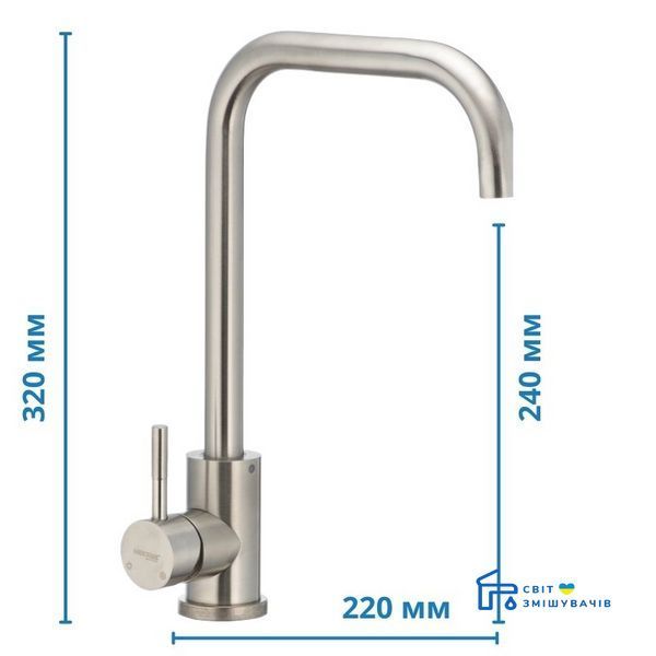Змішувач для кухні MIXXUS SUS-011-G (SS2794) SS2794 фото