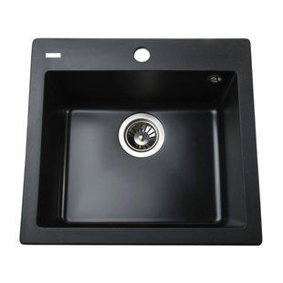Гранітне миття Globus Lux AOSTA чорний 490x455мм-А0002 23577gser фото