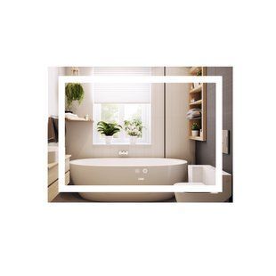 Дзеркало Lidz Kubis (KU1) 700х500 з LED-підсвічуванням Touch, з антизапотіванням, з диммером, рег. яскравості LD78LF90448485 SD00054609 фото