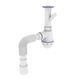 Сифон для кухни ZERIX SK-01-B 1 1/2"x40 с литым выпуском и отводом для стиральной машины (ZX4951) ZX4951 фото 3