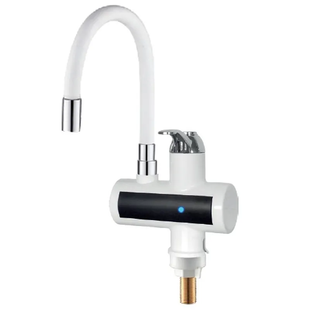 Проточный водонагреватель Zerix ELW21-F-WHITE 3,3 kW силиконовый излив, на мойку (ZX5859) ZX5859 фото