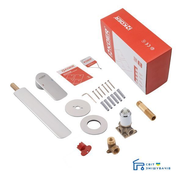 Змішувач для умивальника Koer KB-16028-01 вбудований (KR5297) KR5297 фото