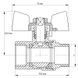 Кран шаровый KOER 1" ГШБ ГАЗ (KR.218.G) (KR0096) KR0096 фото 6