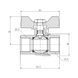Кран кульовий SD Forte 3/4" ВР для газу (метелик) SD00010568 SD00010568 фото 2