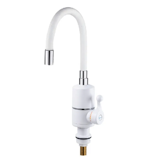 Проточный водонагреватель Zerix ELW06-F-WHITE 3,3 kW силиконовый излив, на мойку (ZX5857) ZX5857 фото