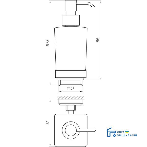 Дозатор жидкого мыла TOPAZ TКВ 9933A 21240gser фото