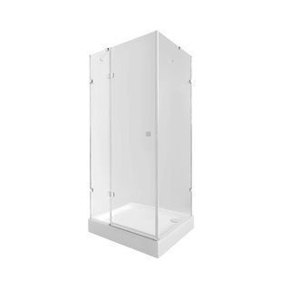 Набор Qtap душевая кабина Capricorn CRM1018RC6 Clear 2020x1000x800 мм + поддон Tern 301812C 100x80x12 см с сифоном SD00048931 фото