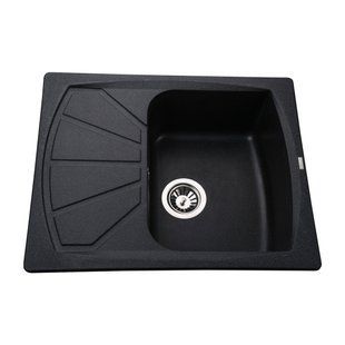 Гранитная мойка Globus Lux TANA графит 650х500мм-А0001 22403gser фото