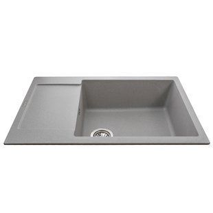 Гранитная мойка Globus Lux MALABI серый камень 780x500мм-А0005 9550gser фото