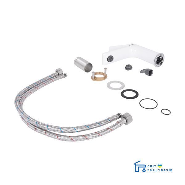 Смеситель для раковины Qtap Presto QTPRE270CRW45576 Chrome/White SD00051700 фото