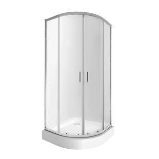 Набор Qtap душевая кабина Taurus CRM1099AC6 Clear 2020x900x900 мм + поддон Robin 309912C 90x90x12 см с сифоном SD00048947 фото