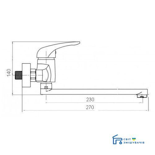 Смеситель кухонный Globus Lux MILANO GLM-104 14940gser фото