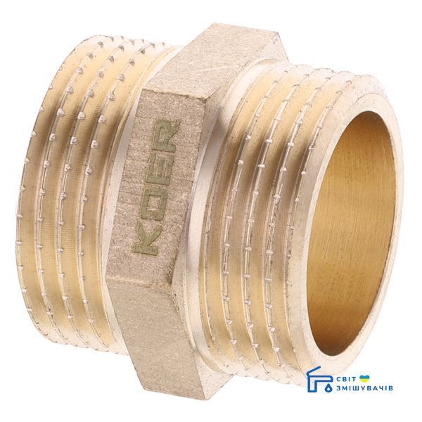 Ніпель KOER WM.N10.WN - 1'" БЕЗ НІКЕЛЯ (KR2993) KR2993 фото