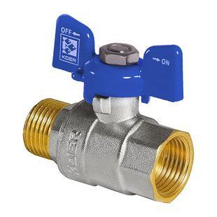 Кран кульовий KOER 1/2" ГШБ (KR.218.B) синій (KR2722) KR2722 фото