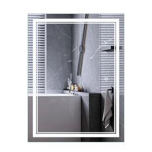 Дзеркало Mixxus Premium QUADRO MR20-80x60-Reverse з Led Touch, Anti-fog, димером, регулятором яскравості MP6619 фото
