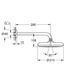 Верхній душ з настінним кронштейном Grohe New Tempesta Classic (26411000) 26411000 фото 5