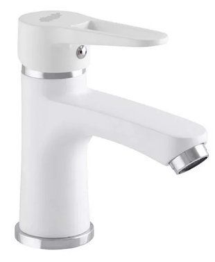 Змішувач для умивальника WEZER PUD1-045, білий PUD1-045-WHITE фото