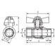 Кран шаровой 3/4" Ferro (KMH21) KMH21 фото 2